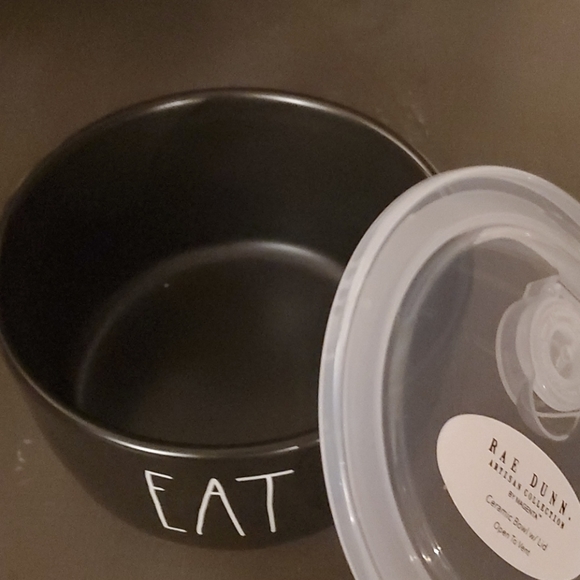 💛2 for $35💛Rae Dunn EAT Ceramic Bowl w/Lid NWT - Picture 5 of 9